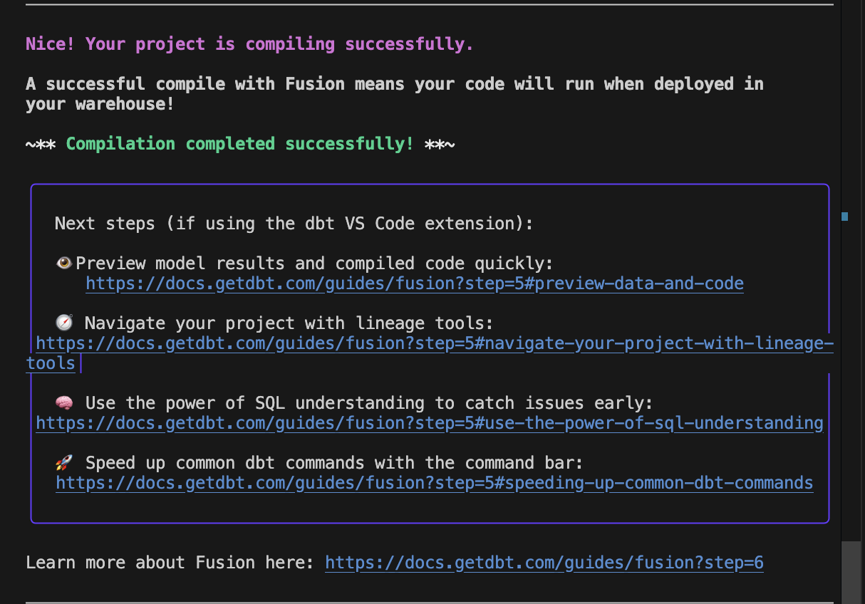 The message received when you have completed upgrading your project to v2. The message received when you have completed upgrading your project to v2.