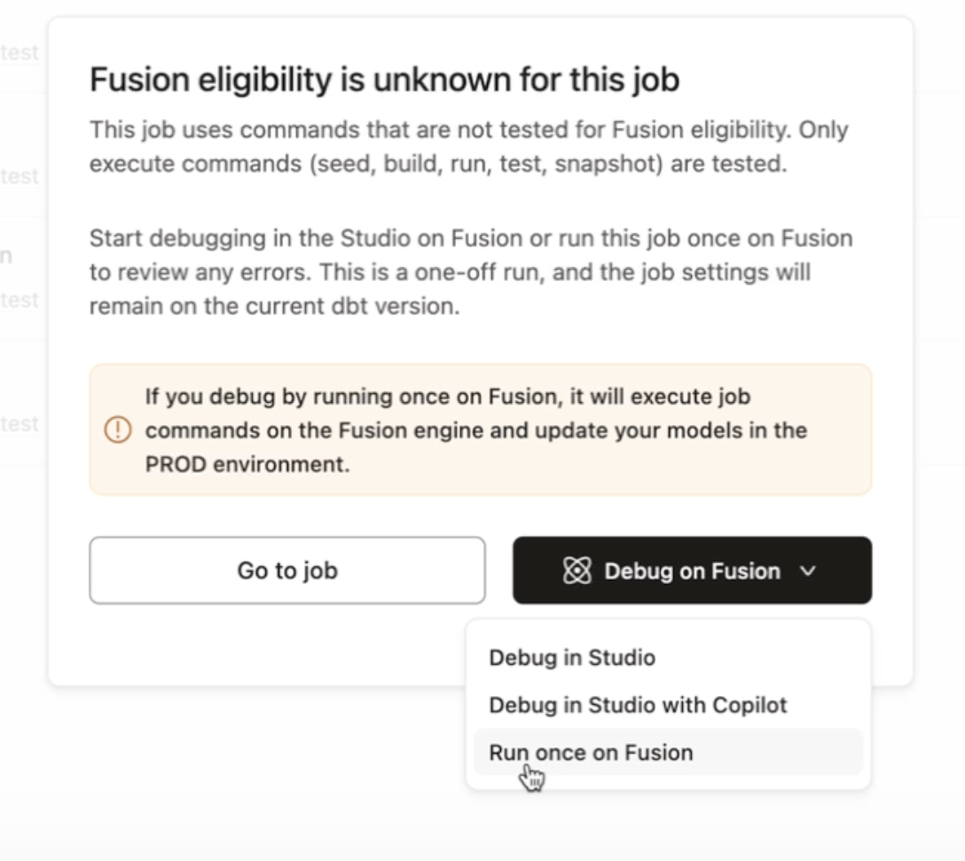 Take action on your jobs to make them v2 eligible. Take action on your jobs to make them v2 eligible.